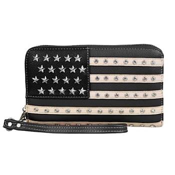 Montana West American Pride Wallet Black and White