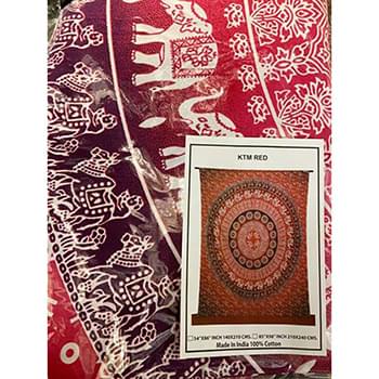 Wholesale Elephant Design KTM Red Tapestry