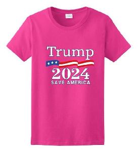  Trump 2024 Save America Pink color T-shirts