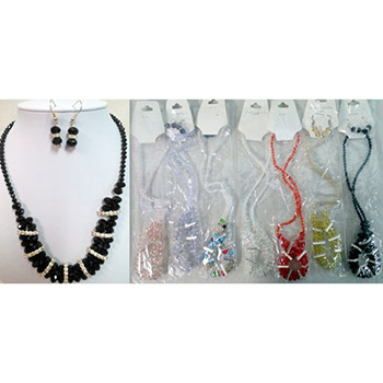 Wholesale Crystale Jewelry Necklace & Earring Set