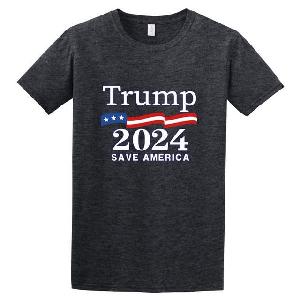 Trump 2024 Save America Dark Heather color T-shirts