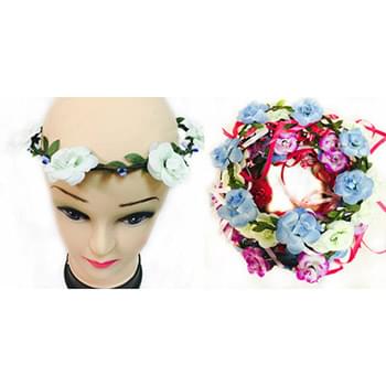 Wholesale Flower Halo with Ribbons
