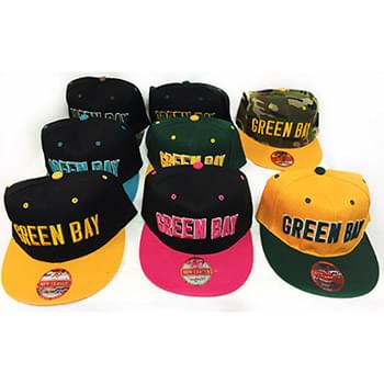 Wholesale Green Bay Snap Back Flat Bill Assorted Colors