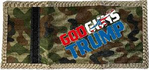 GOD GUNS TRUMP Tri-Fold Wallet
