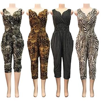 Wholesale Romper with Assorted Print and Colors