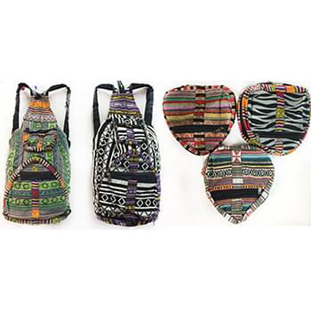 Wholesale Nepal Cotton Hand Made Backpack Heart Shaped