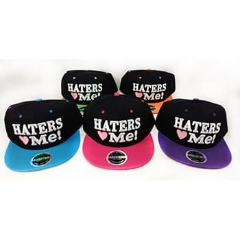 Wholesale Snap Back Flat Bill Haters Love Me! Assorted Color