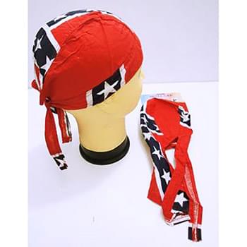 Wholesale Skull Caps Motorcycle Hats Fabric Rebel Flag Print