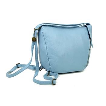 The Joia Convertible Sack Crossbody - Baby Blue