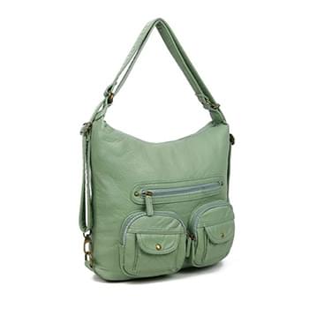 Convertible Crossbody Backpack - Seafoam Green