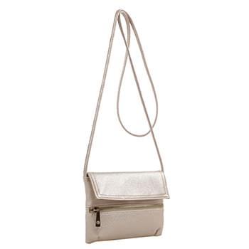 Wholesale Fashion Crossbody Sling Purse with Front Zipper Gold