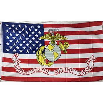 Wholesale Licensed Marine with American Flag Background