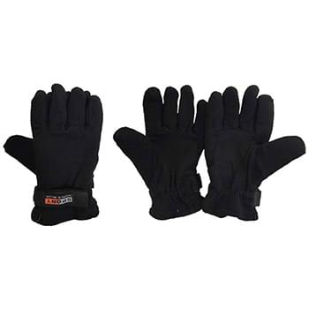Wholesale Lady's Black Fleece Winter Gloves