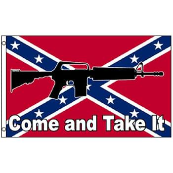 Wholesale Rebel Confederate Flag with Gun Come and Take it