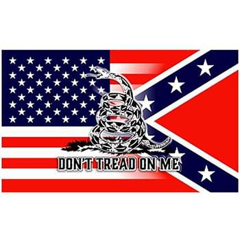 Wholesale USA Confederate Blended with Gadsden Flags