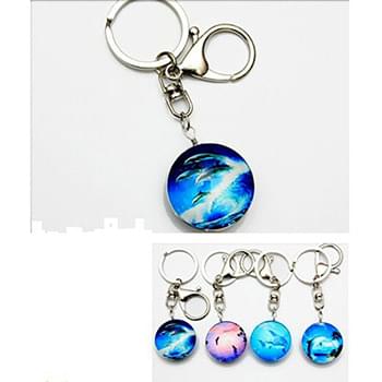 Wholesale Dolphin Glass Keychain