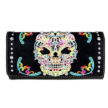 Montana West Sugar Skull Collection Wallet