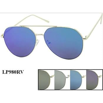 Wholesale Metal Frame Aviator Style Sunglasses Flat Lens