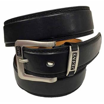 Wholesale plain black Jeans Adult Belt