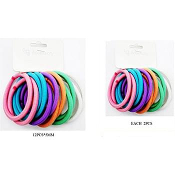 Solid Color Elastic Scrunchies - Assorted