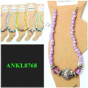 CLAM PASTEL BEAD ANKLET