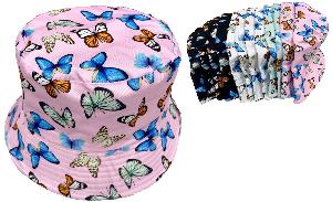 Butterfly Print Bucket Hat