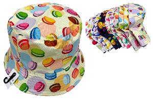 Macaroon Print Style Bucket Hat