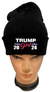 TRUMP Girl 2024 Black Color Winter Beanie/Hat