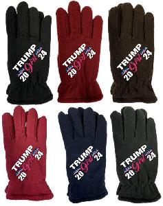 Trump Girl 2024 Winter Fleece Gloves Woman size