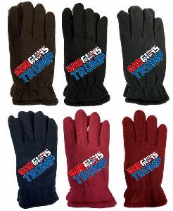 God Gun Trump Winter Fleece Gloves Woman size 