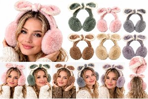 Super Soft Earmuffs With Bow Tie