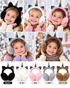 Super Soft Unicorn Ear Muffs