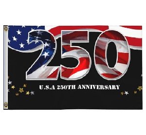 USA 250th Anniversary Flag 3"x5"