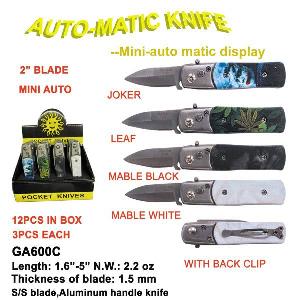 2" Blade Mini Automatic Switchblade Knife Display Set