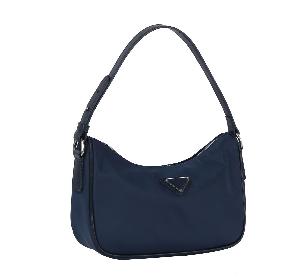 Wholesale Fasion Shoulder Bag with Detachable Crossbody Strap Navy Blue