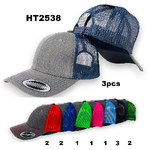 100% Cotton Front Mesh Back Trucker Hats - Assorted