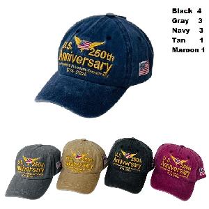 Vintage washed US 250th Anniversary Baseball Cap/Hat
