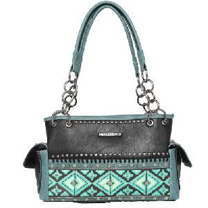 Montana West Aztec Tooled Collection Concealed Carry Satchel