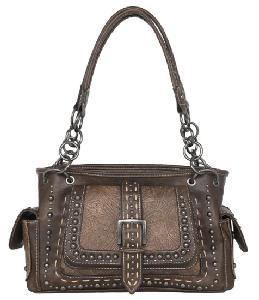 Montana West Embossed Collection Concealed Carry Satchel CF