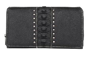 Montana West Whipstitch Collection Wallet Black