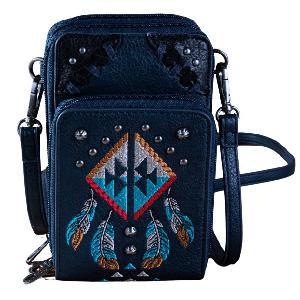 Montana West Embroidered Arrows Feathers Collection Phone Wallet