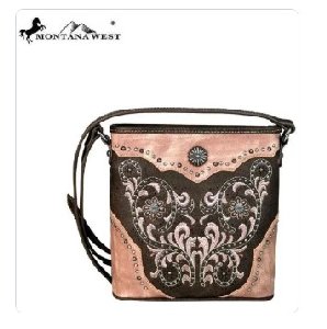 Montana West Concho Collection Crossbody Coffee