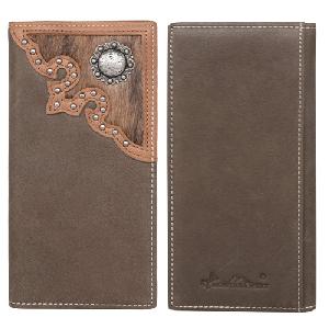 Montana West Genuine Hair-On Cowhide Leather Long Wallet