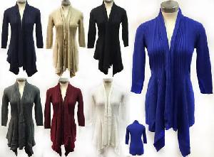 Wholesale Knitted Solid Color Cardigans One size fits most