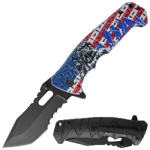 Assisted Knife 3D Print Plastic Handle 4.5" closed