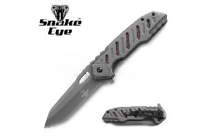 8.5'' Snake Eye Tactical Spring-Assisted Knife - Gray