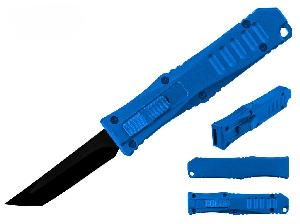 Blue 5.25" Anodized Aluminum Handle w/ 1 7/8" Gray Blade