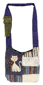 Wholesale Handmade Cat pattern Hobo Bag