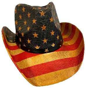 Wholesale American Flag Cowboy Hat Stars and Stripes
