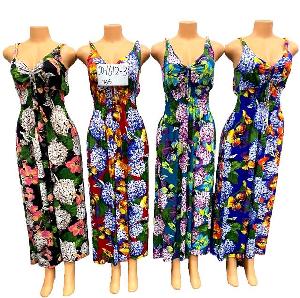 Flower Long Summer Lady Dress  assorted colors.